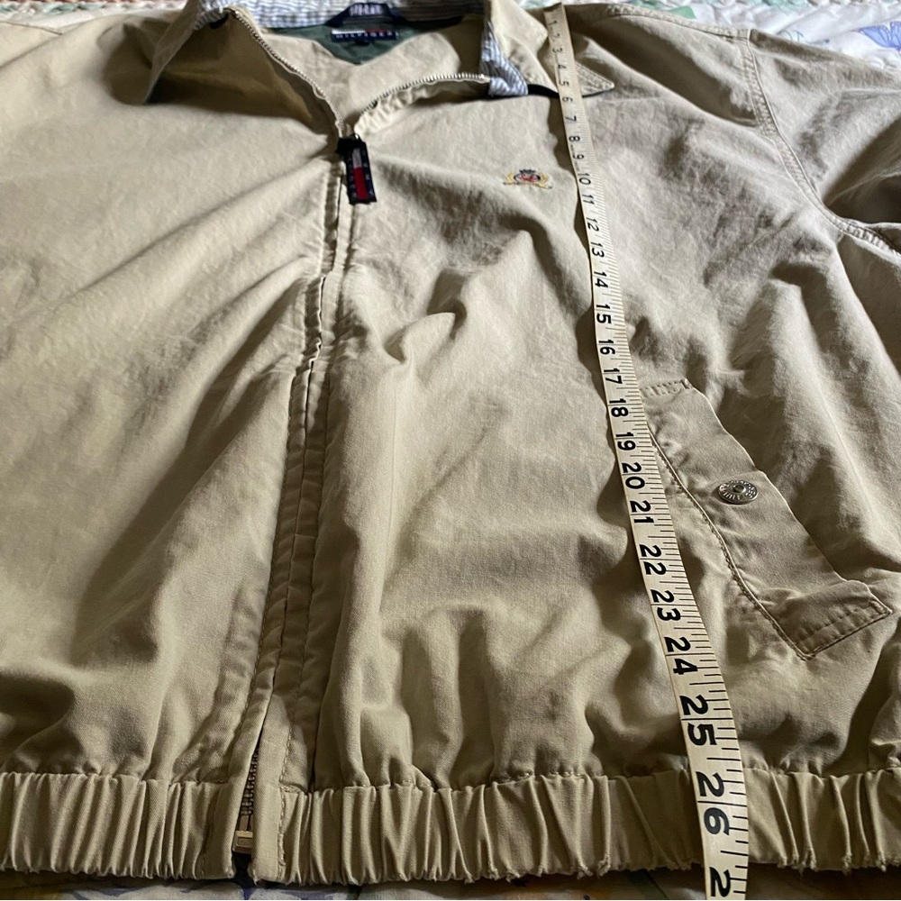 Vintage Tommy Hilfiger Light zip up Tan Jacket Size XL - Picture 6 of 11